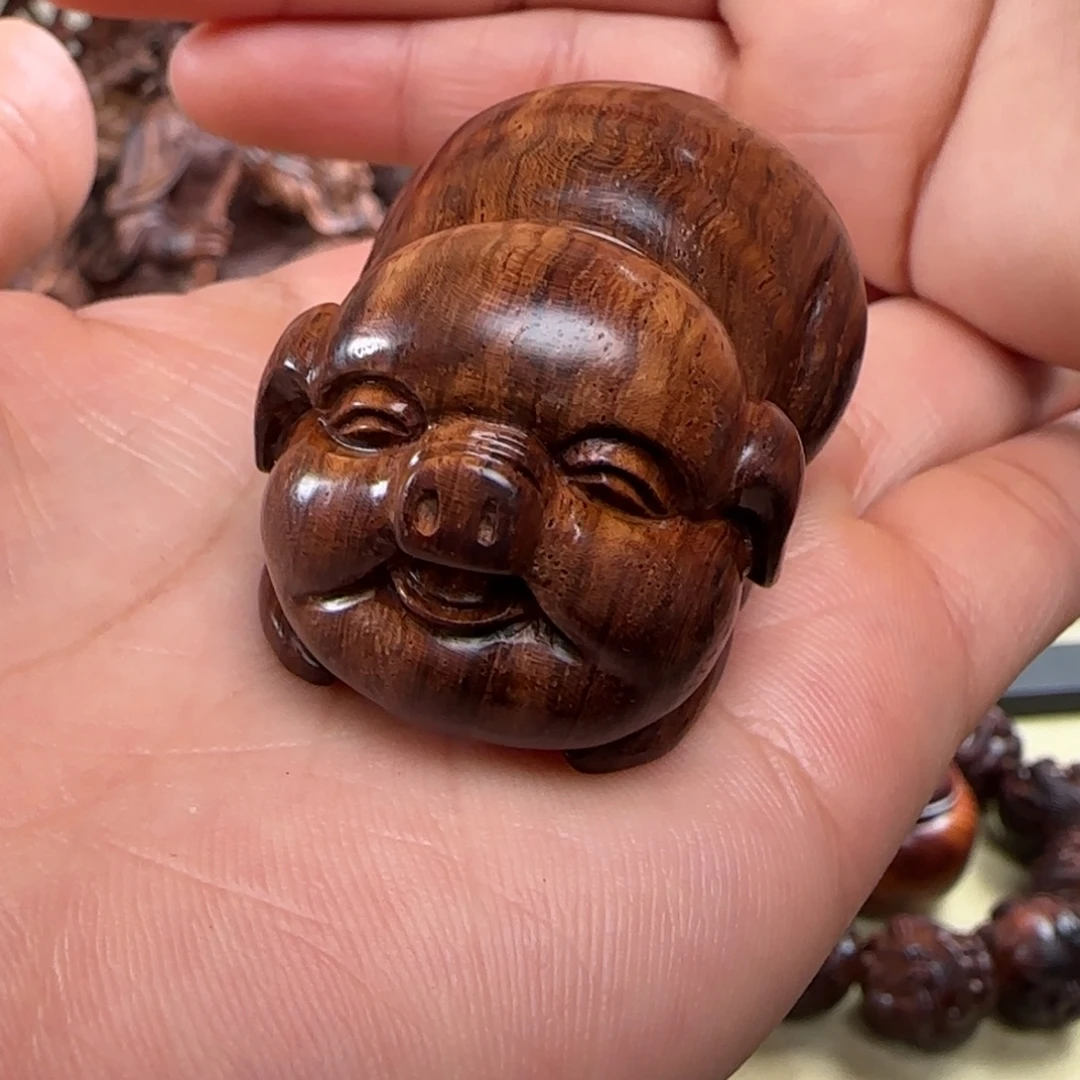 黄花梨/降香黄檀福猪 手把件