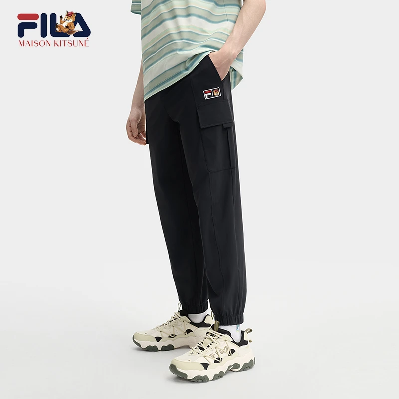 Fila/斐乐新款男子【休闲运动针织长裤小狐狸联名】F11M529601F