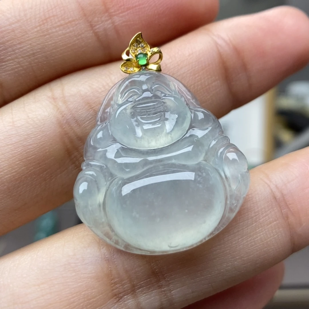 【闪购商品】颈饰18K金镶嵌翡翠56