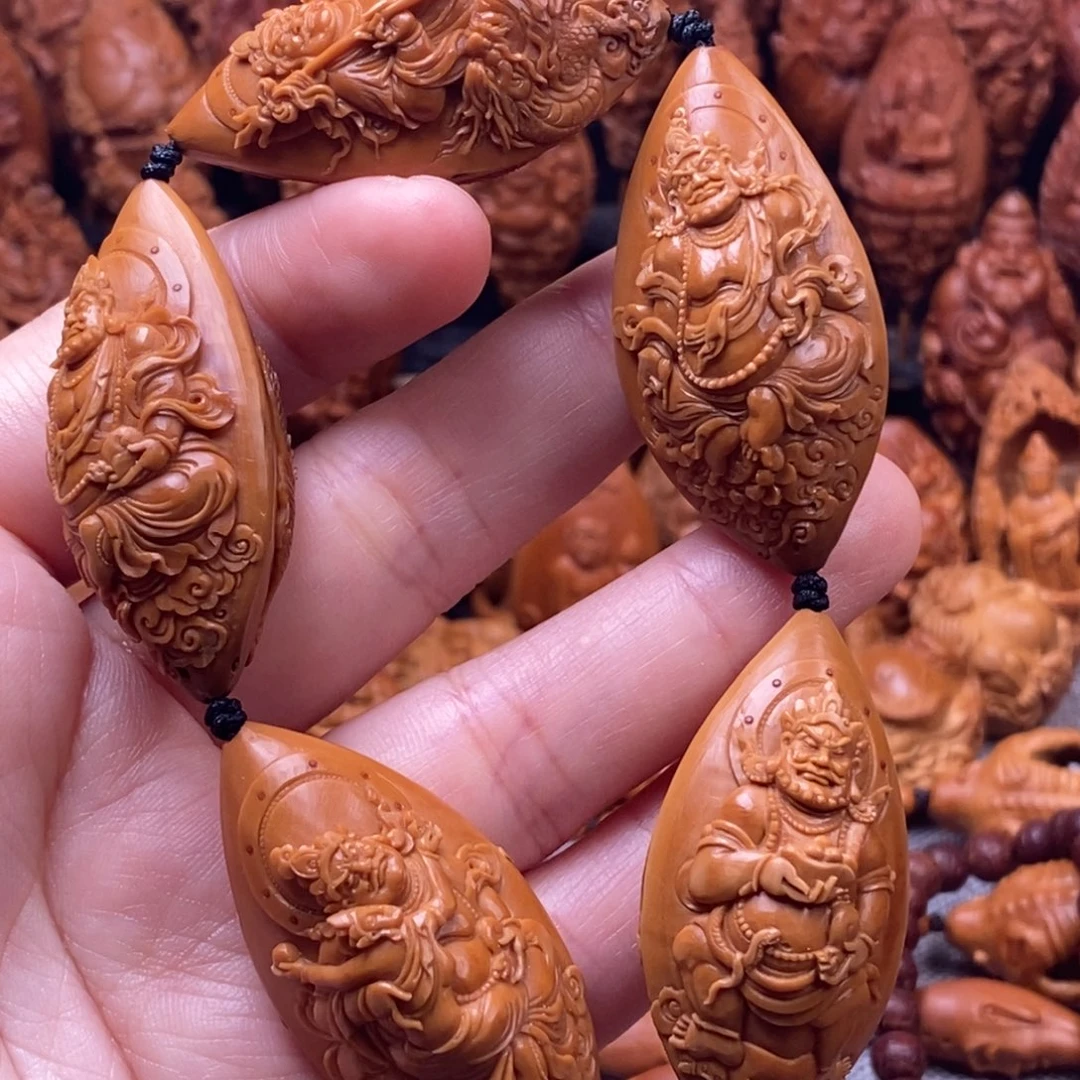 手串/手链橄榄核2.3密宗五色财神+五大神兽一套
