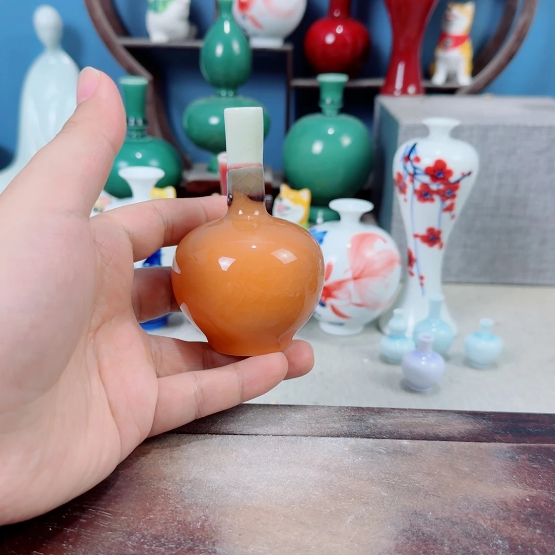 陶瓷手工小花器摆件