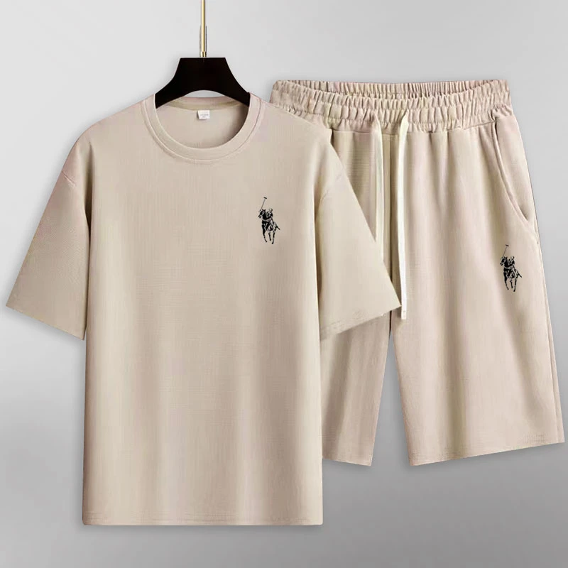 2025夏季薄款男女同款套装短袖短裤休闲透气速运动百搭宽松套装1