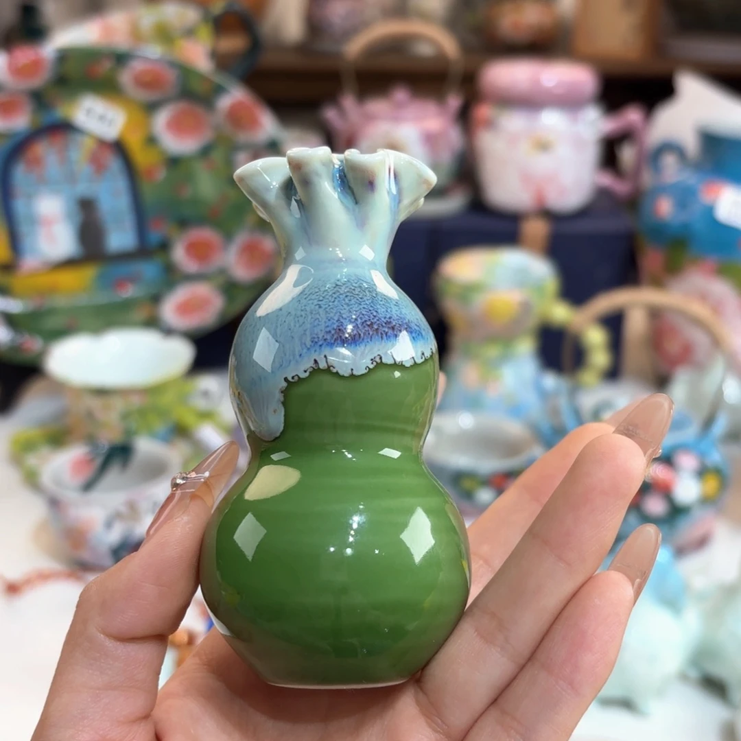 景德镇手绘高温釉下彩陶瓷茶具