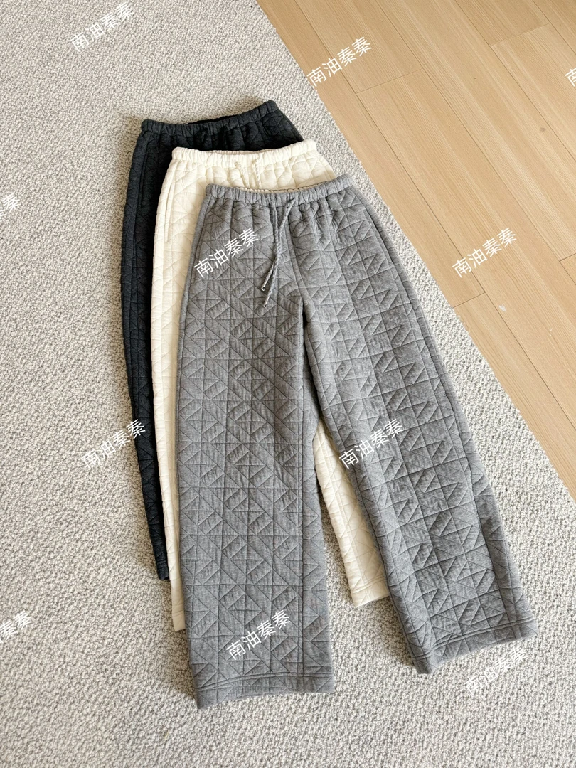 【江南家*暖冬棉裤】日系弧形加厚棉裤 超柔软 窄版弯刀裤 长裤秋冬