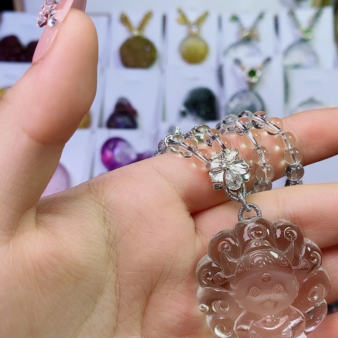 未镶嵌吊坠(赠链)水晶