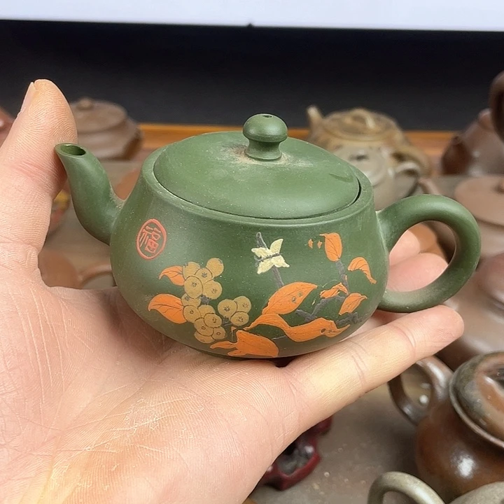 紫砂茶壶处理一把