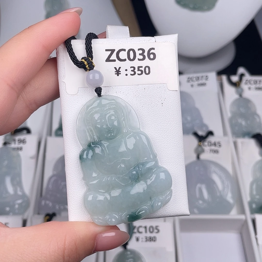 翡翠未镶嵌颈饰zc036