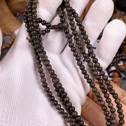 檀香木手串/手链老山檀香阴沉0.4/216微瑕疵