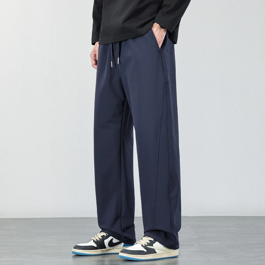 户外防风防水冲锋裤男2025秋冬季直筒休闲裤子宽松软壳徒步登山裤