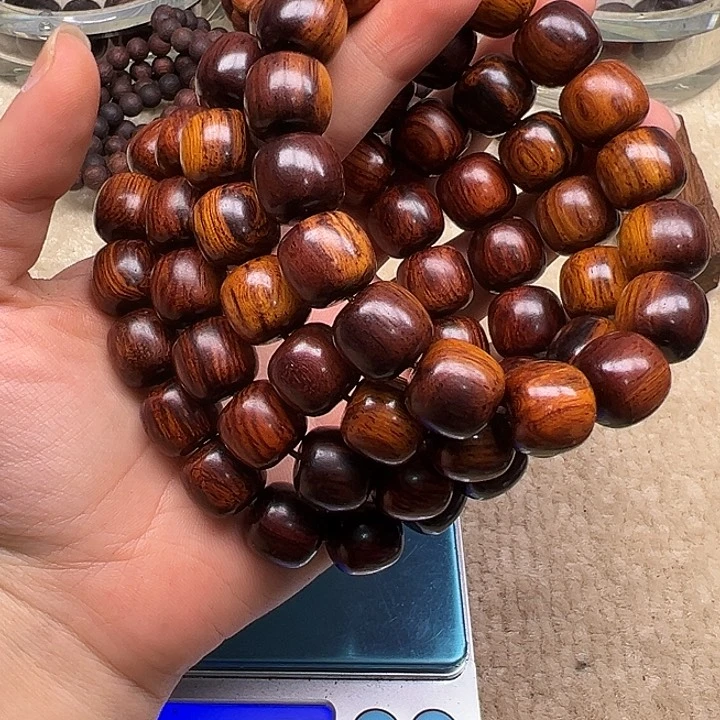 藤类海南红降花梨公13*14满油单圈（微瑕）