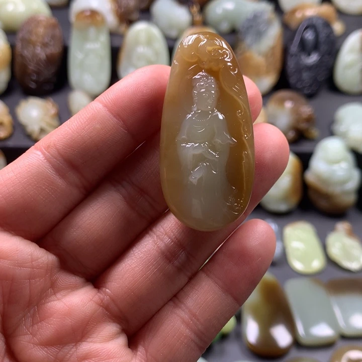 和田玉（糖玉）颈饰未镶嵌J*