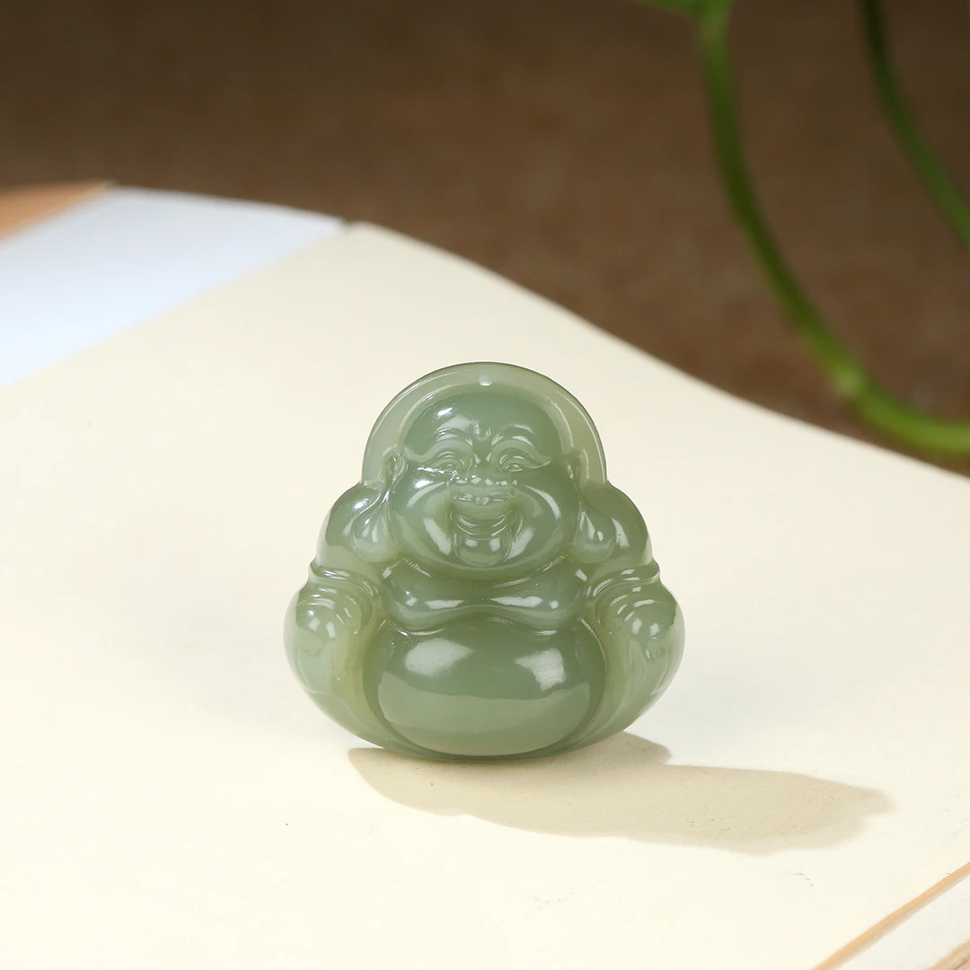 【麦子家族秋季特惠】天然和田玉挂件吊坠佛公百搭送礼 G0852-1