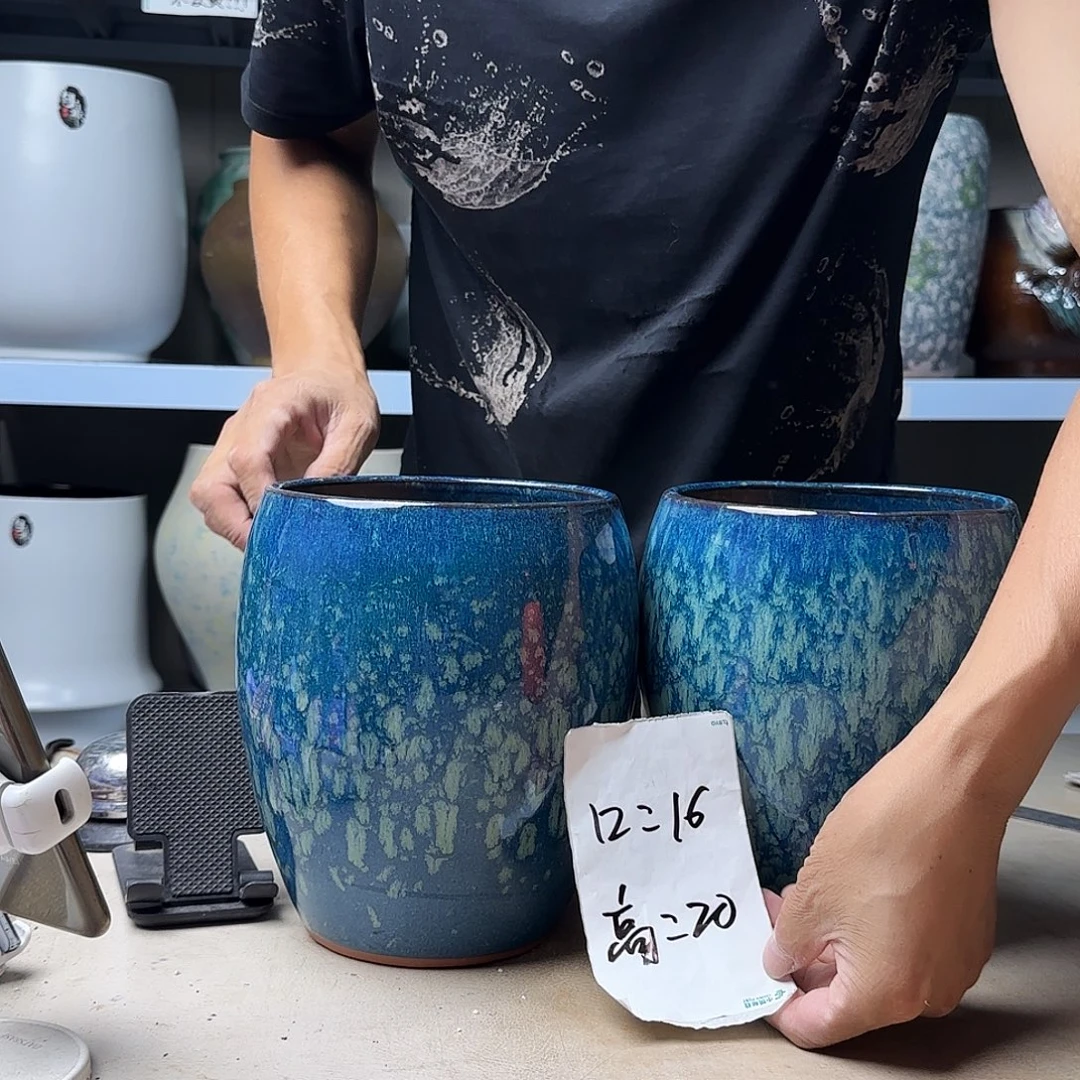 紫砂花盆尺寸16@20