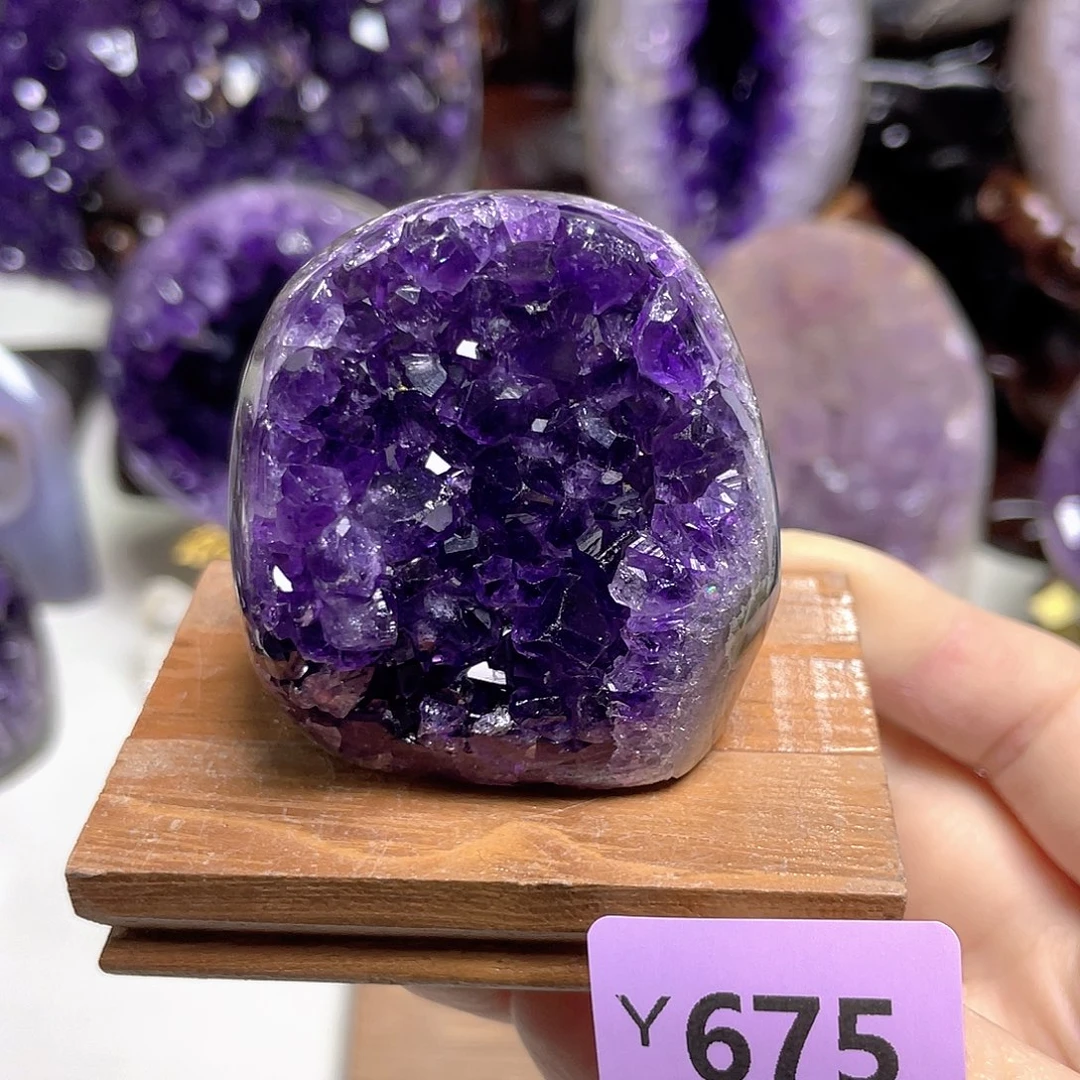 摆件未镶嵌紫晶晶镇