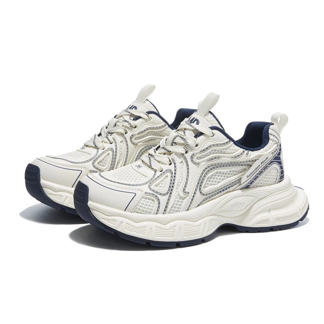 云朵二代老爹2025新款增高厚底百搭慢跑休闲运动鞋H54美