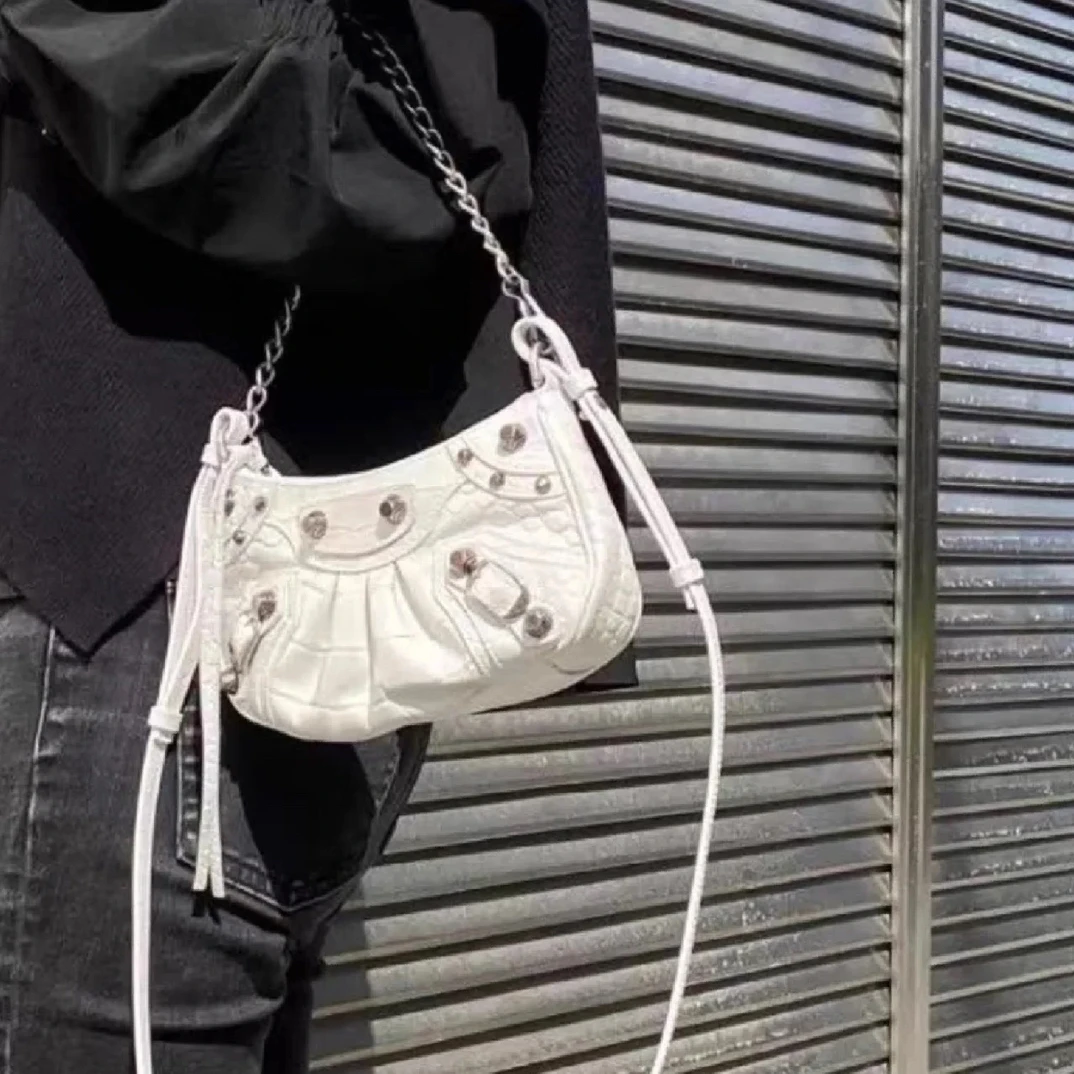 95新 Balenciaga/巴黎世家 巴黎世家 机车 mini 白银/98新/优选