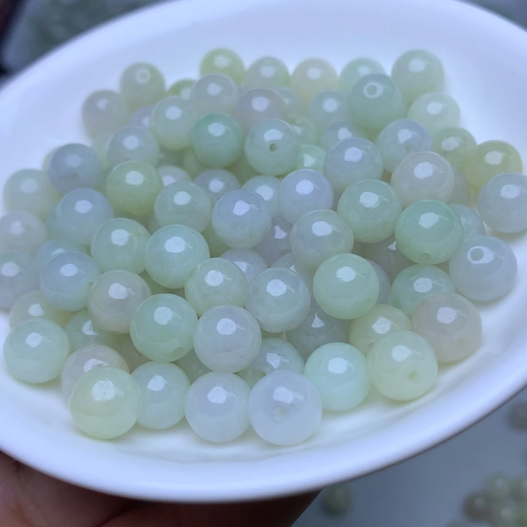 散珠翡翠卡8冰绿白25个单圈