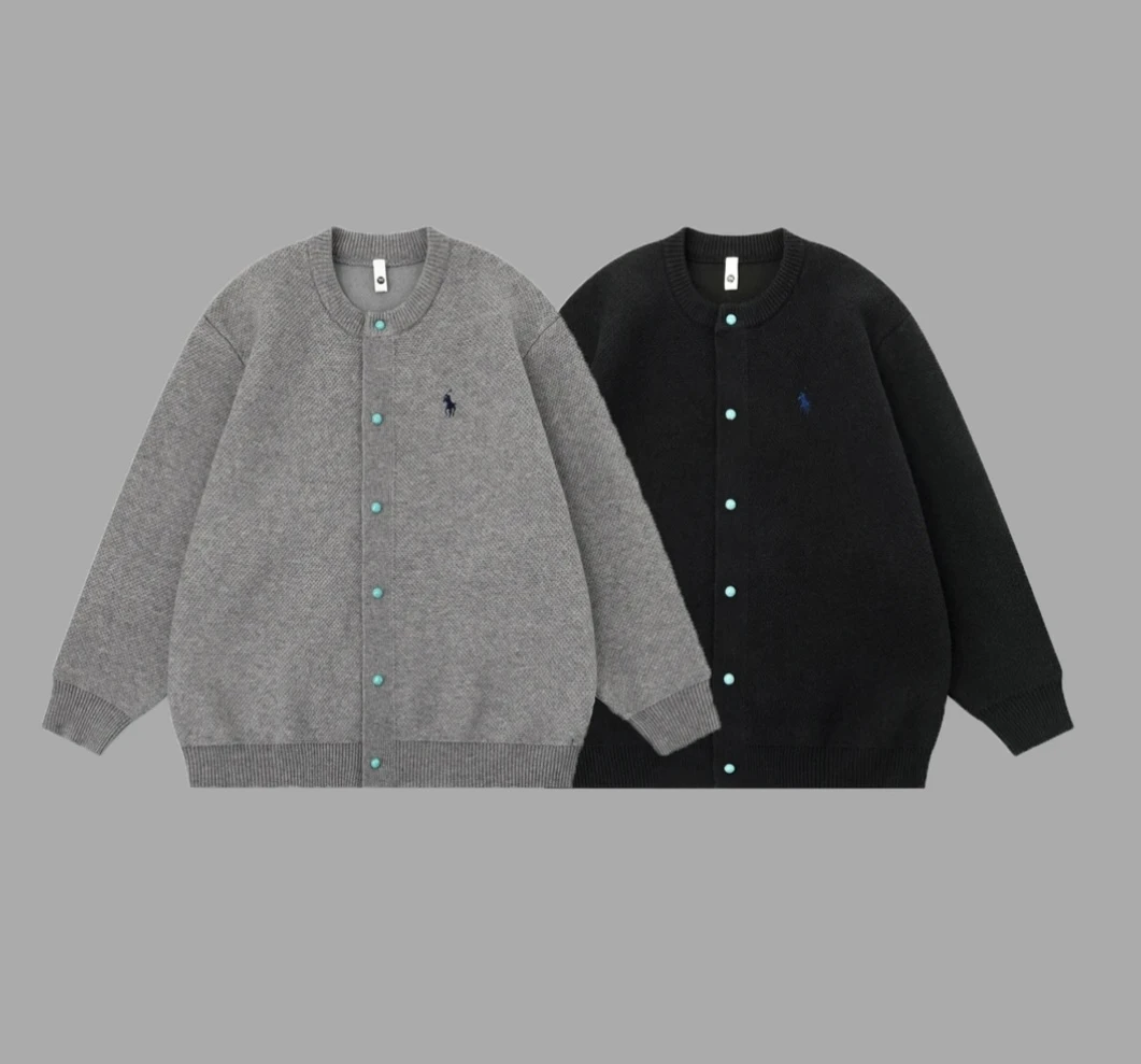 2025初春新款纯色宽松男女同款高档气质休闲百搭针织衫时尚上档次