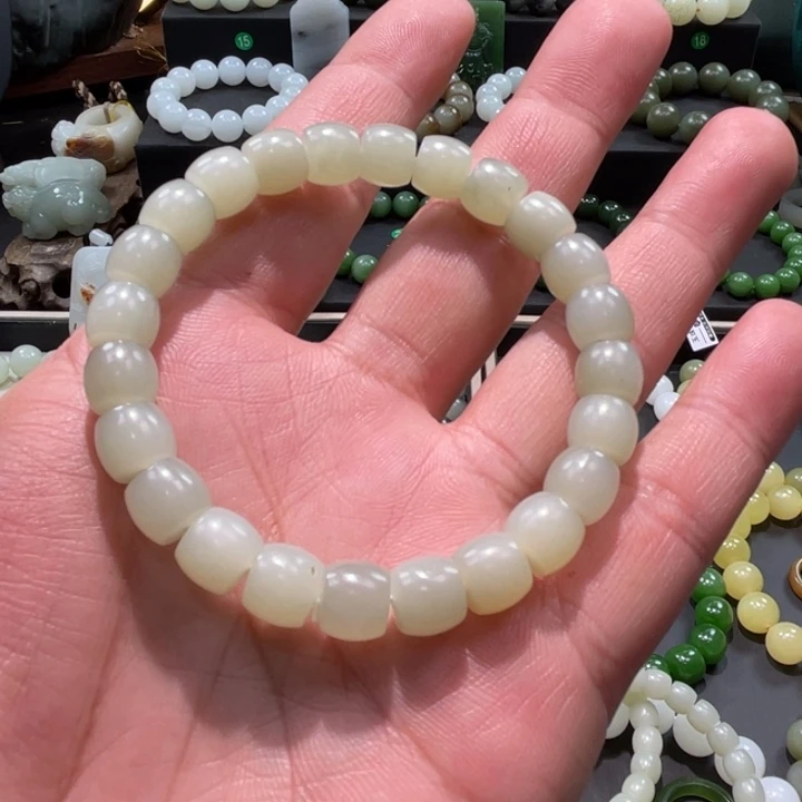 和田玉未镶嵌手串