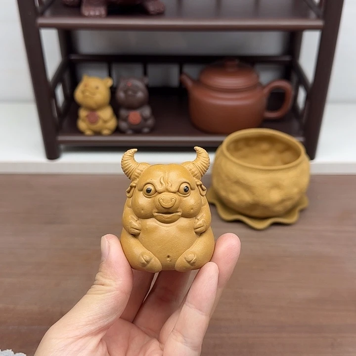 段泥茶案牛魔王茶宠