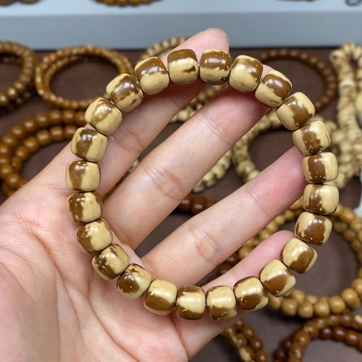 紫金鼠手串实心鼠花皮西瓜纹卡10