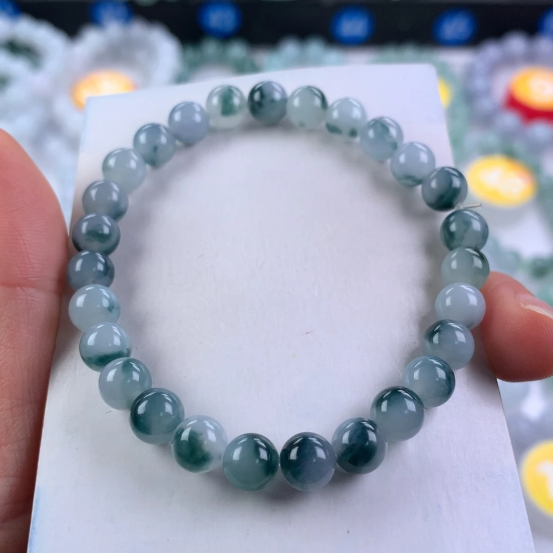 你***管翡翠未镶嵌手链卡7.2