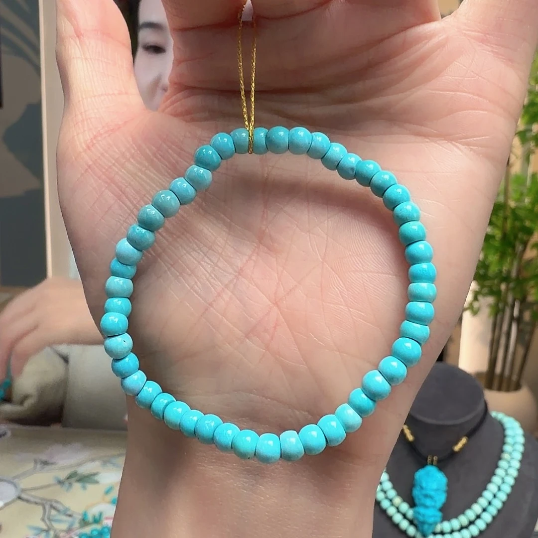 绿松石未镶嵌颈饰