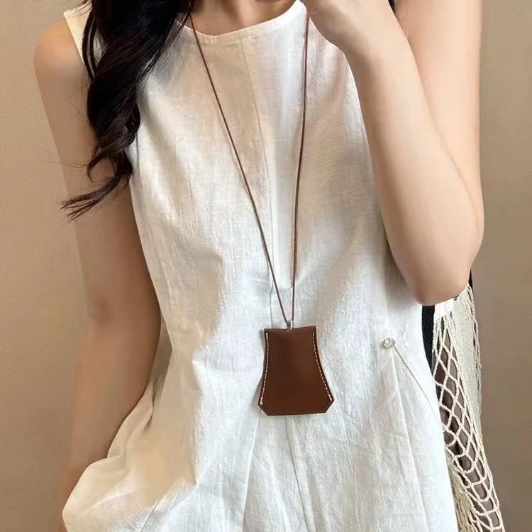 非金属皮质项链 008挂脖项链女长款挂绳百搭衣服装饰挂链毛衣配饰