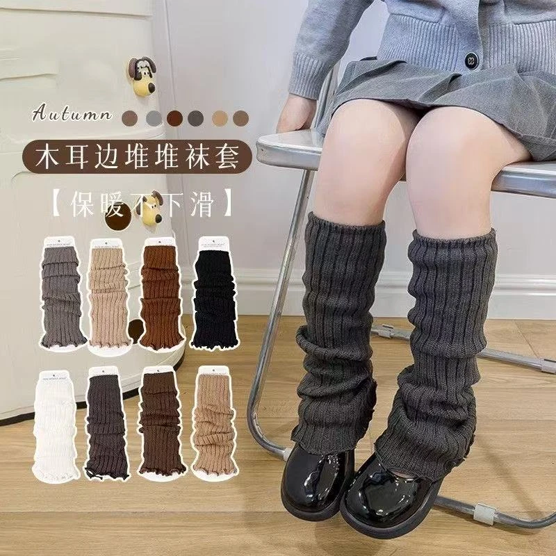 女宝春秋季学院袜子春秋季袜套A类中筒袜春季厚款堆堆袜女中大童