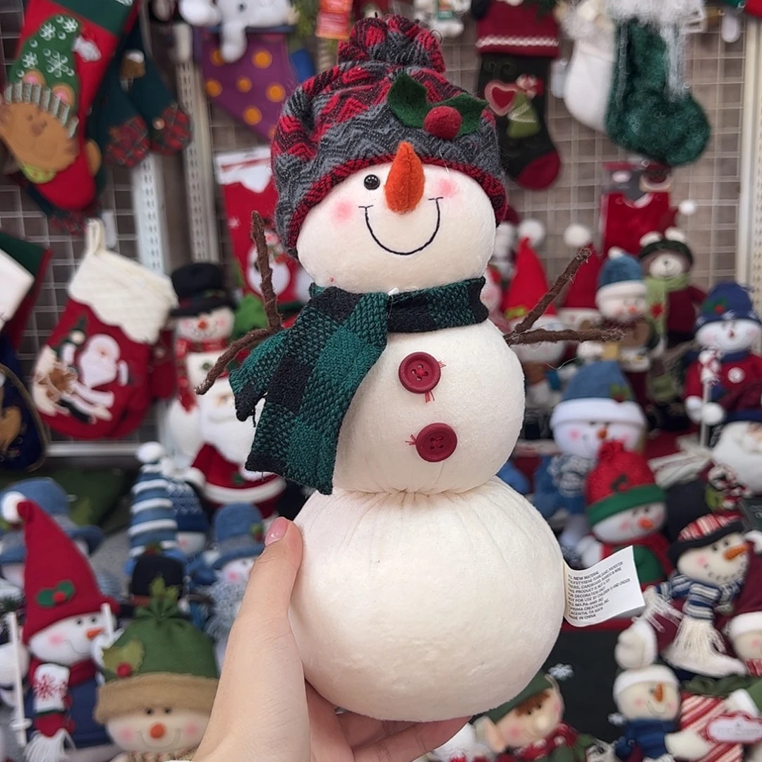 毛绒圣诞雪人叠叠乐