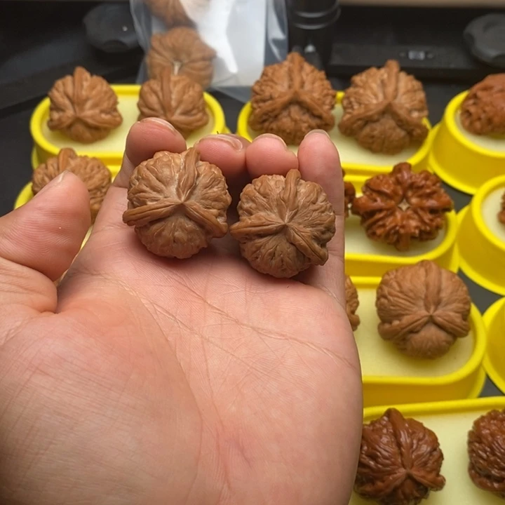 大***胖文玩核桃把件33石门