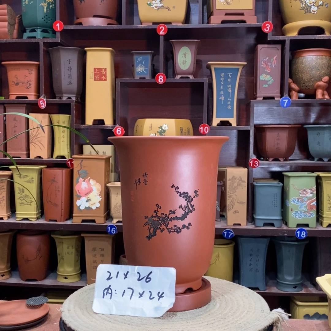 紫砂艺术紫砂花盆