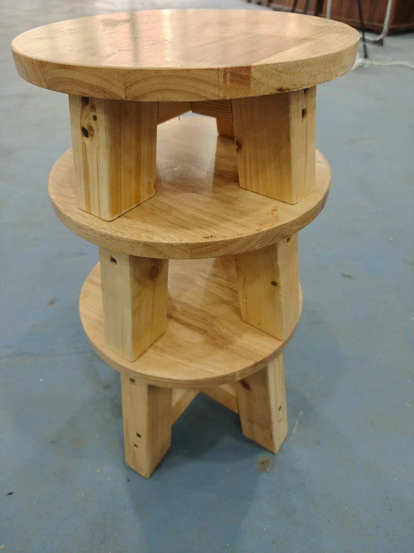 实木家居幼儿园木板凳原木色