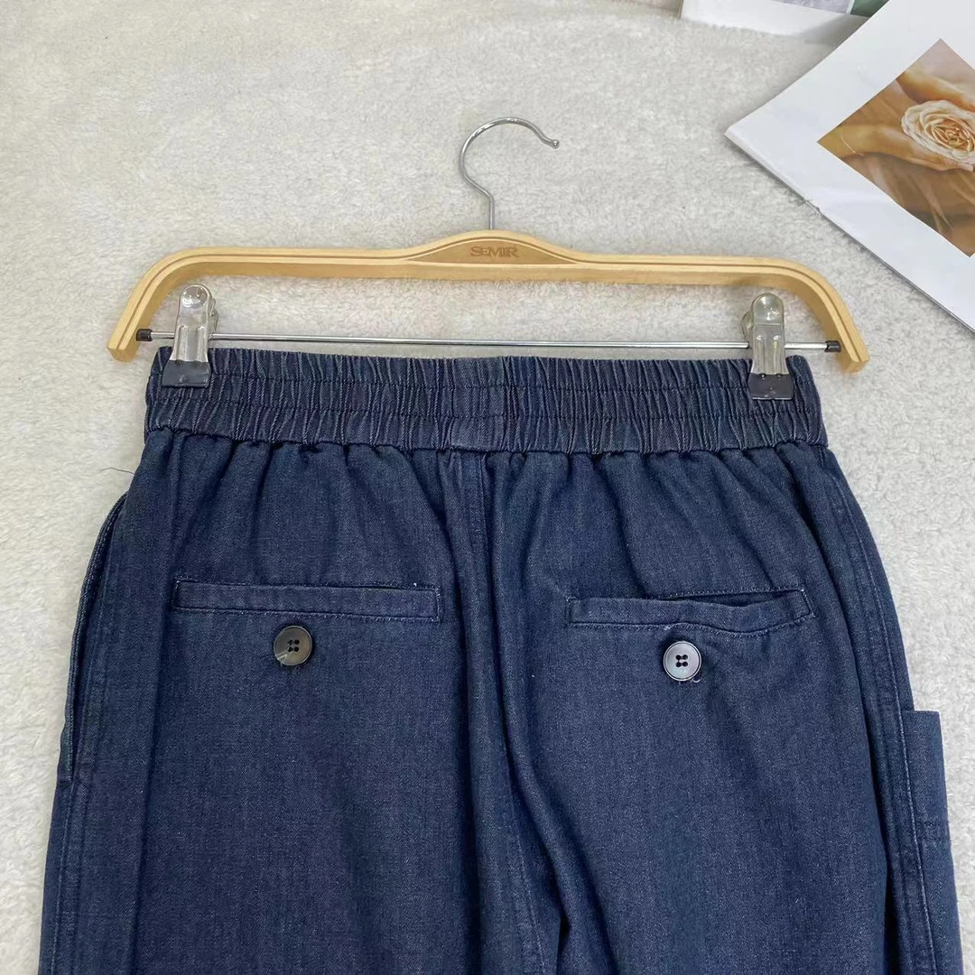 时尚百搭宽松直筒休闲牛仔裤 C6762