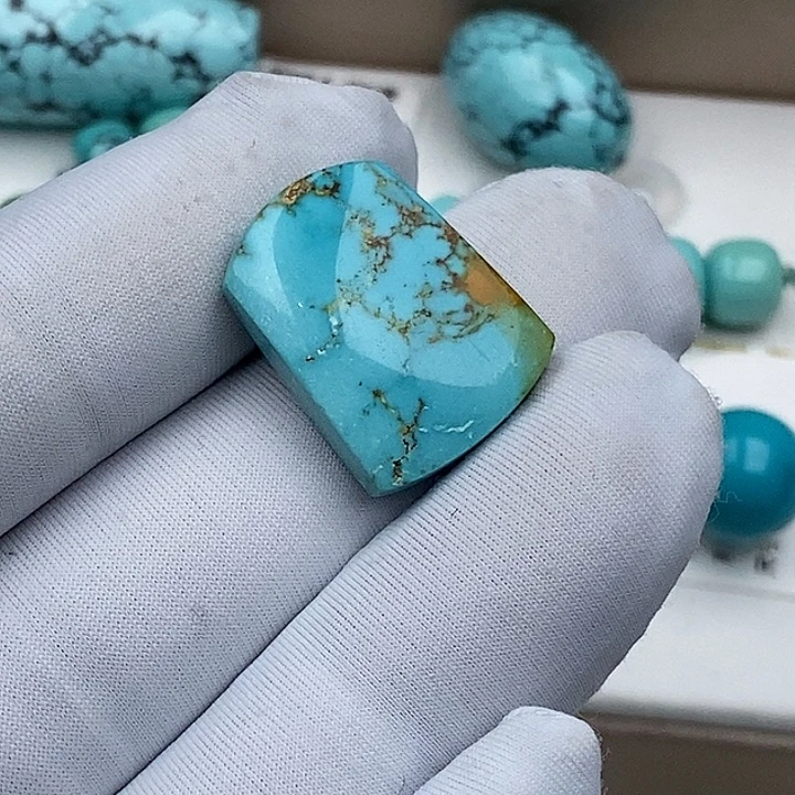 绿松石未镶嵌无事牌