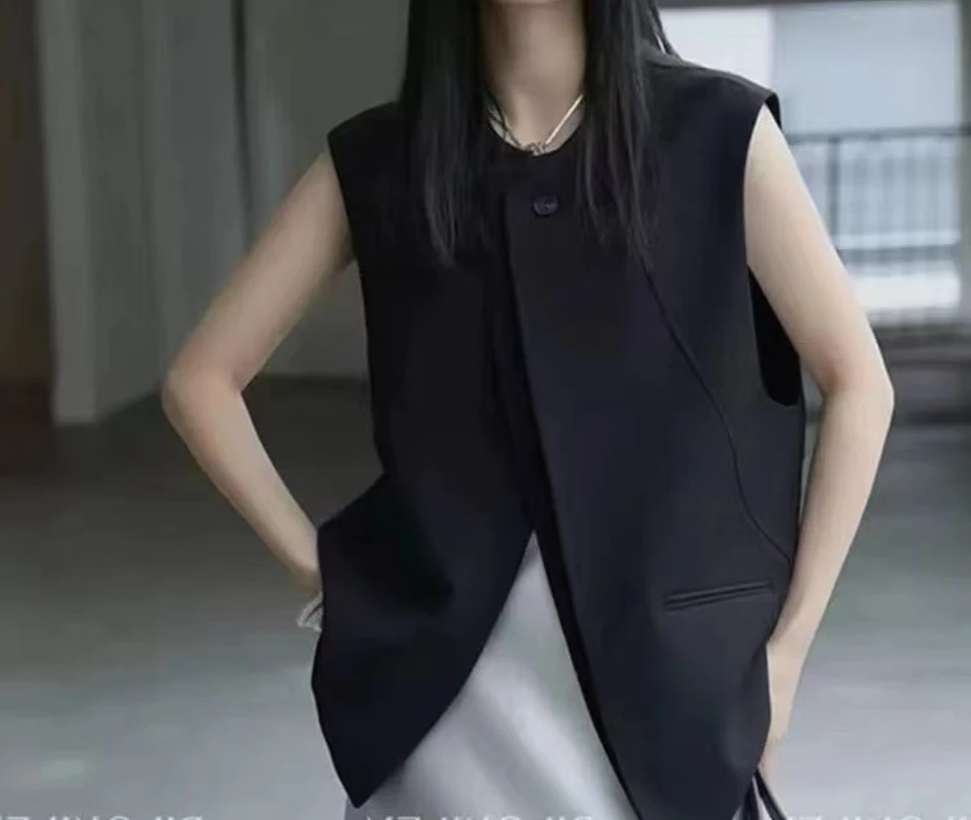 主播推荐款马甲气质时尚黑色