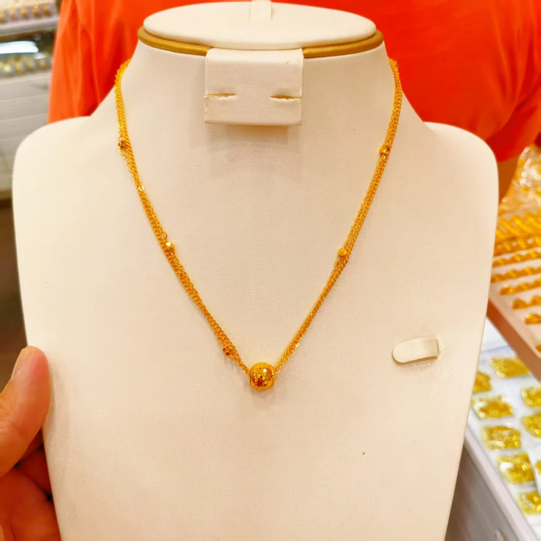 铜合金项链 zanjir碎碎冰双链套链时尚仙女气质