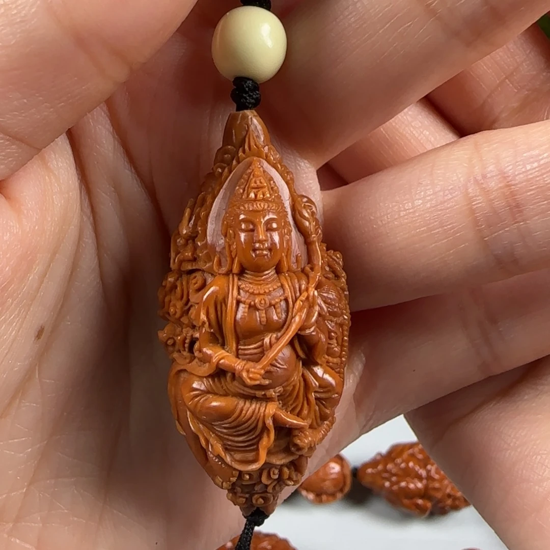 橄榄核手串/手链化****鲸九龙普贤单籽