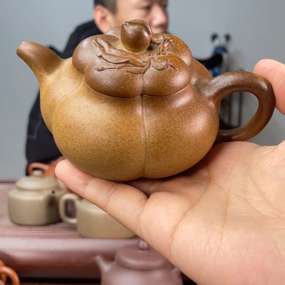 段泥茶壶老宕口黄金段上合桃200c柴烧
