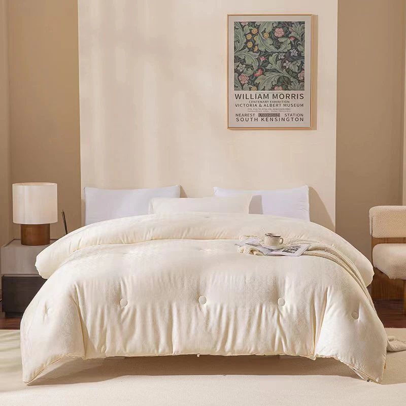 李官奇春秋被加厚冬被纯色单人被芯柔软亲肤家用可机洗水洗卧室