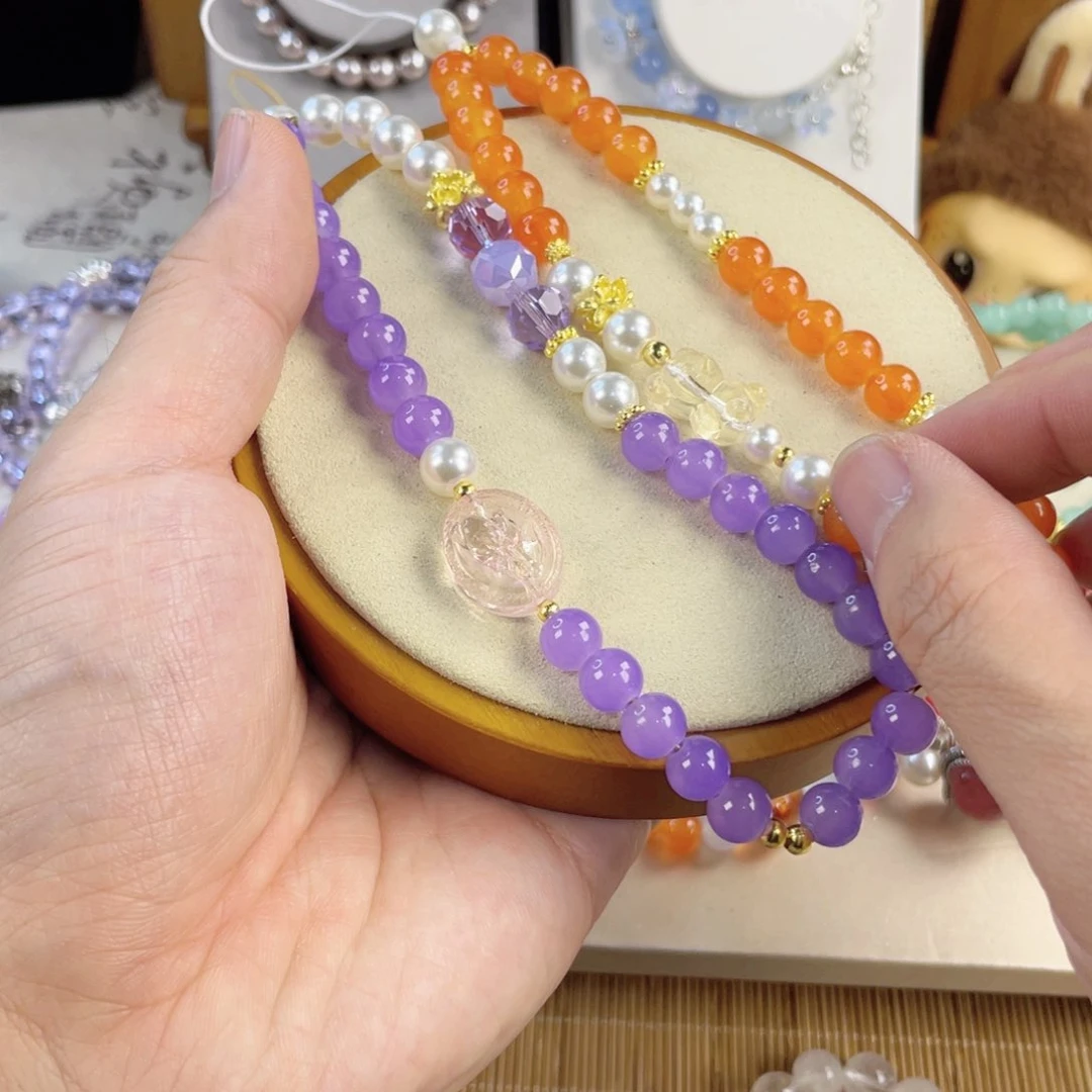 针钠钙石手饰银S925镀金镶嵌