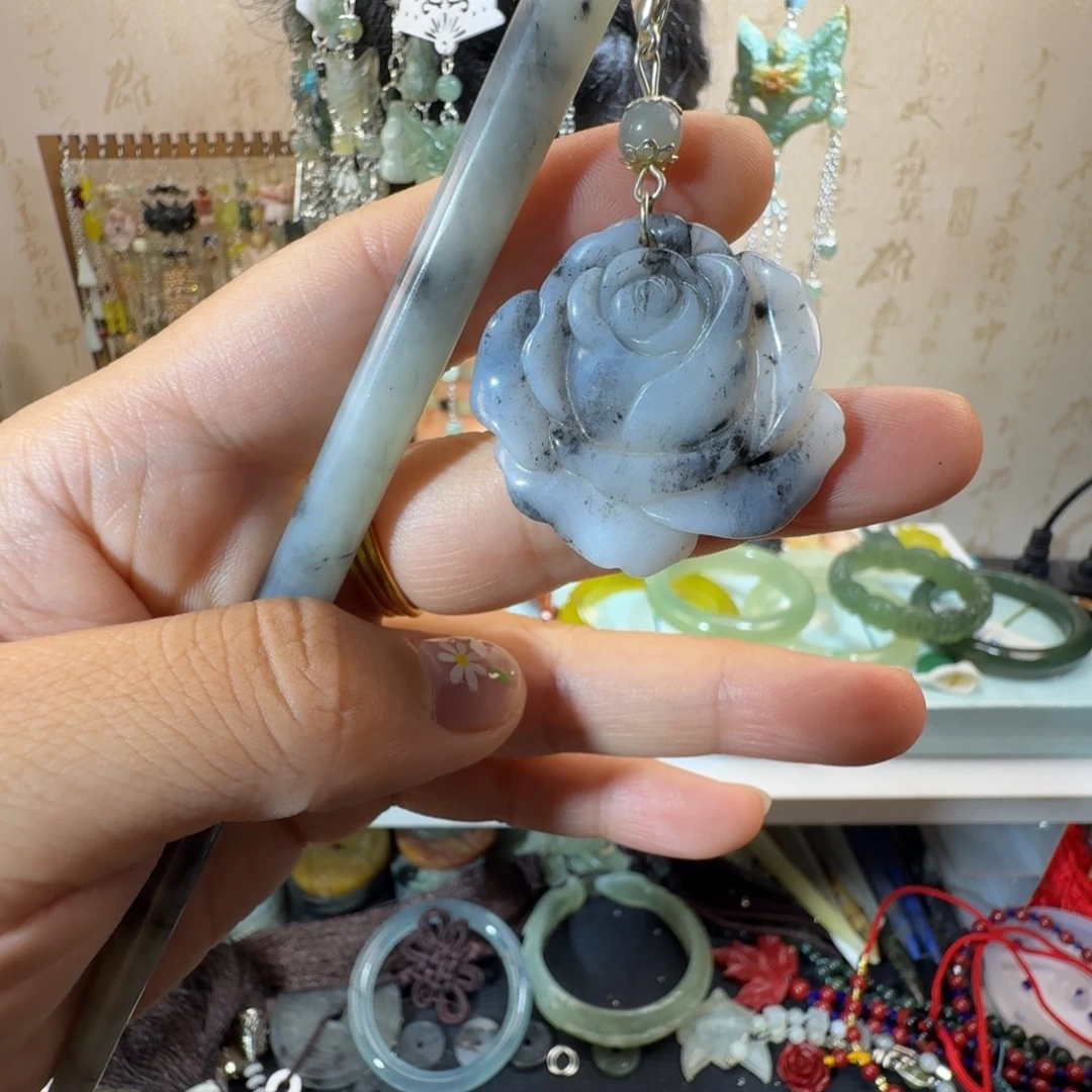 岫玉未镶嵌发簪福利款