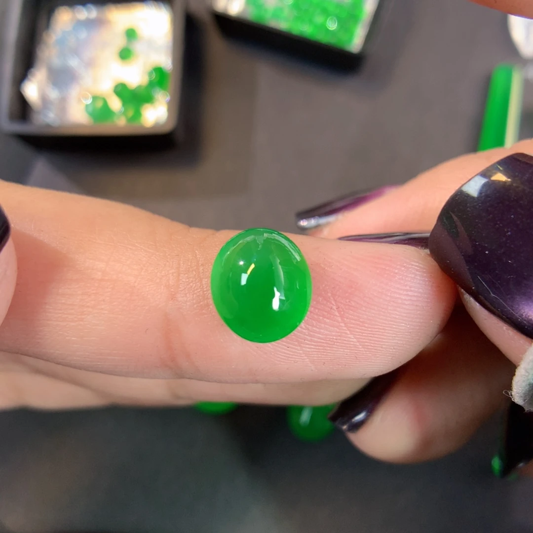 翡翠散珠翡翠8.76-7.75-4.25