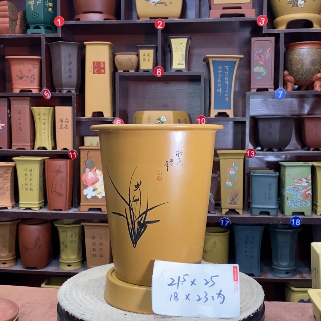 紫砂艺术紫砂花盆