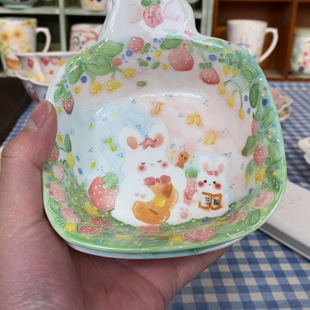 瓷片?**糕兔子蘸料碟微瑕福利