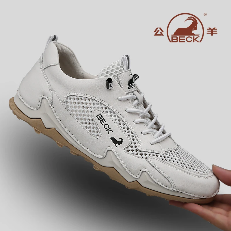 BECK/公羊2025夏季新款时尚百搭网面透气休闲防滑轻便软底运动鞋
