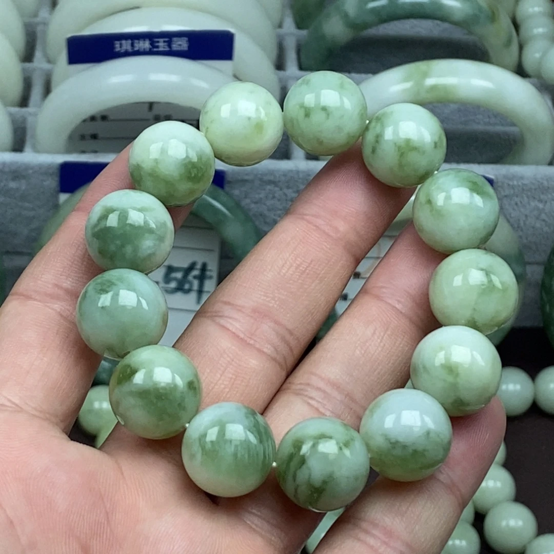 蛇纹石玉未镶嵌手链