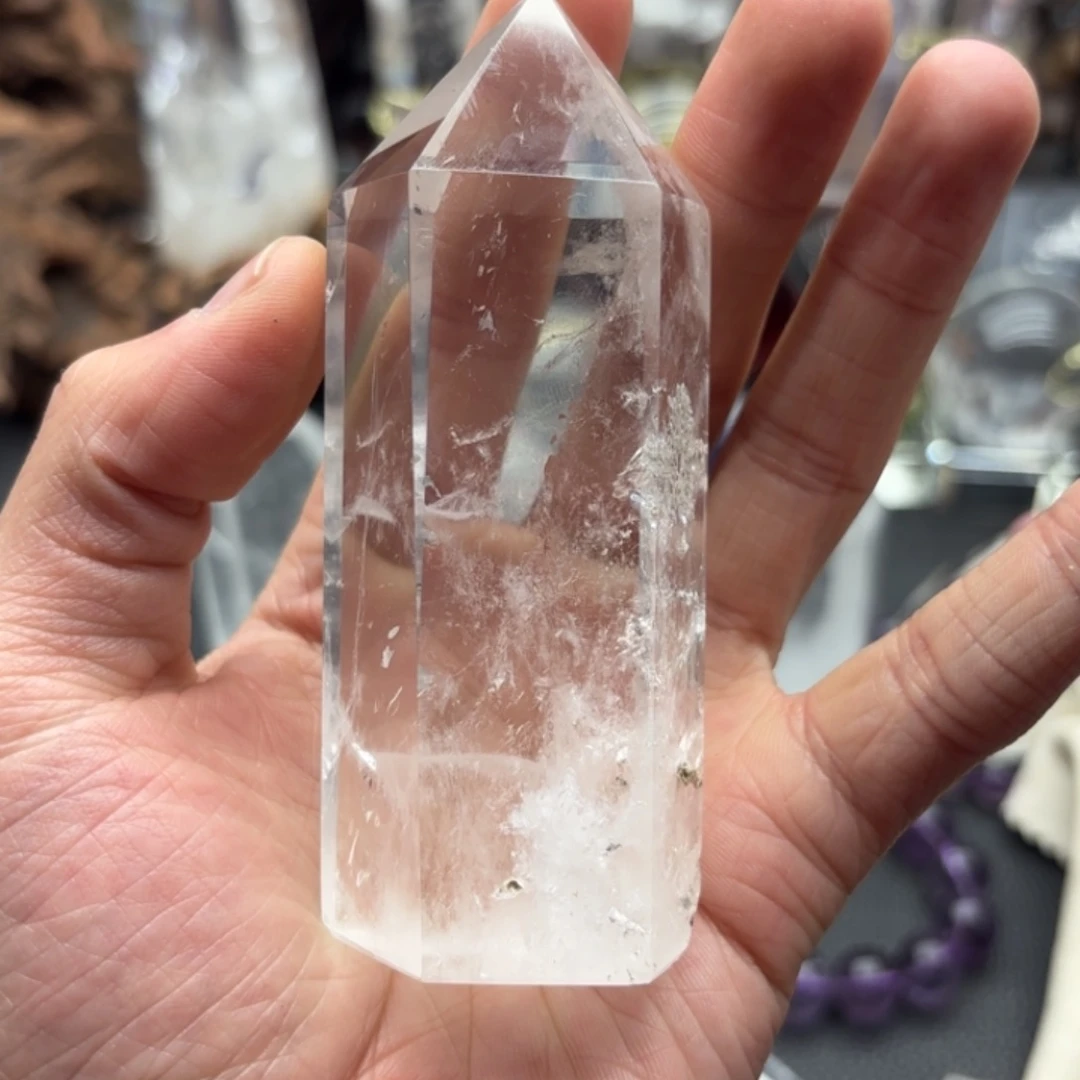 水晶摆件未镶嵌心****镜