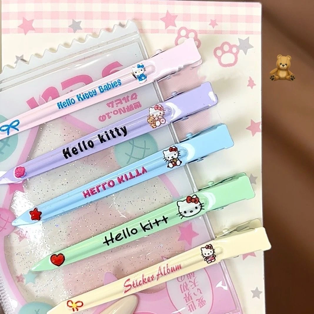 超仙卡通KT猫夹蓬松洗脸百搭化妆一字夹高颜值爆款少女碎发刘海夹