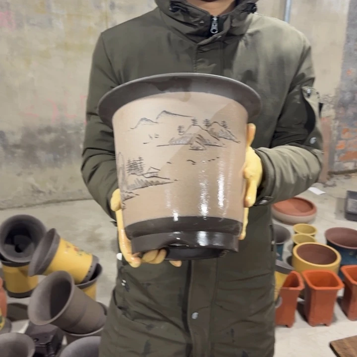 紫砂紫砂花盆111